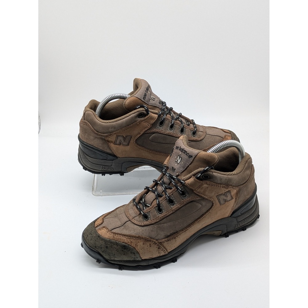 New Balance 961 Size 8.5 Brown Suede Leather Trail Hiking Shoes ABZORB Outdoor